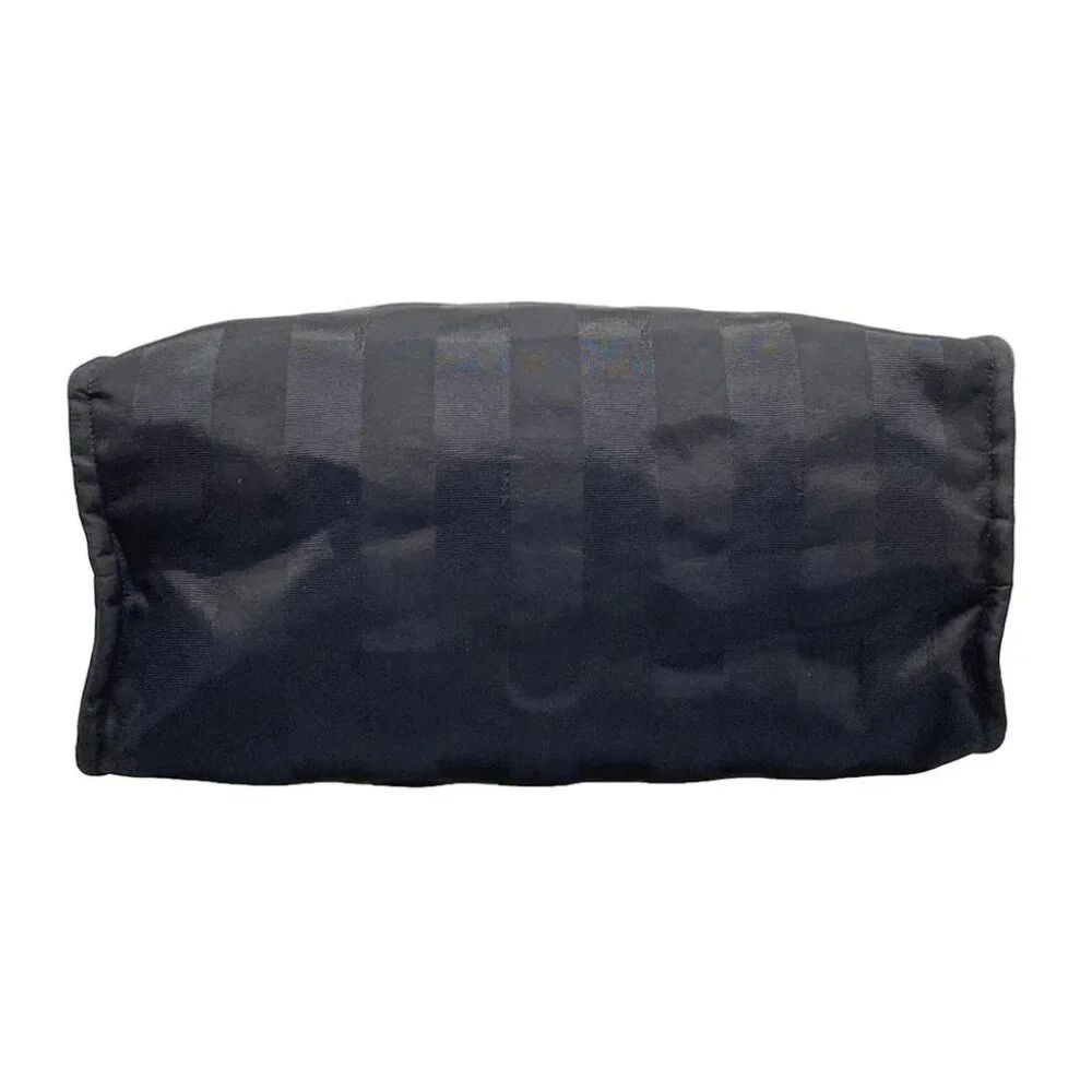 Auth FENDI Pecan Black Dark Brown Multi Jacquard Leather Tote Bag - Picture 5 of 15